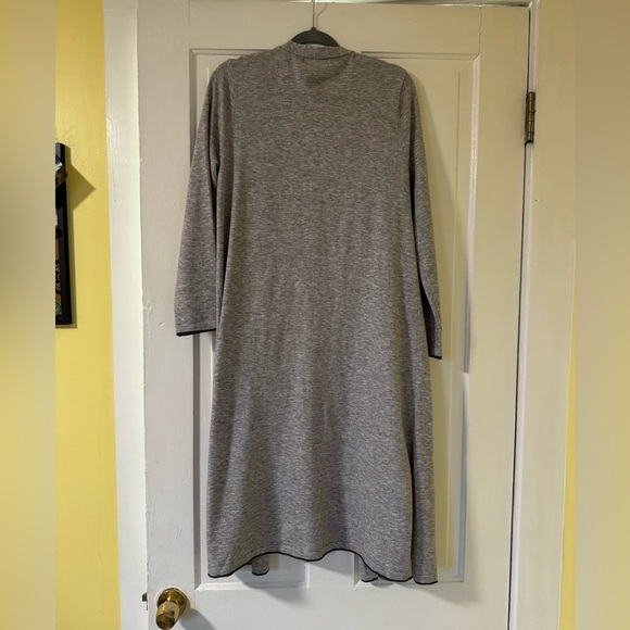 Vintage Ces Femme Large Patch Pocket Long Cardigan Duster•Large - Picture 2 of 7